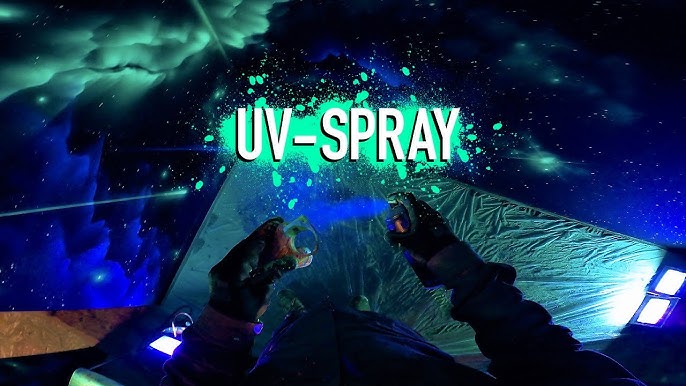 How To Use Invisible UV Black Light Paint - Gone In 60 Seconds 