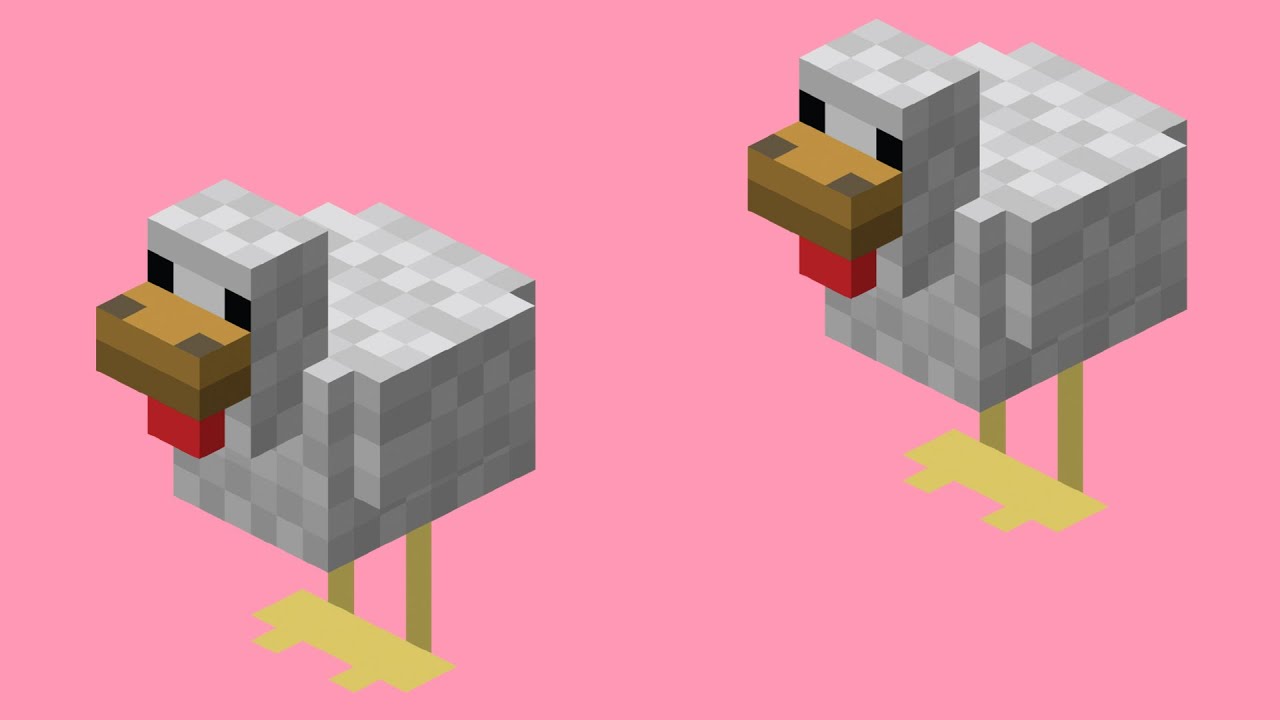 Minecraft Chicken - Animated Background Loop - YouTube