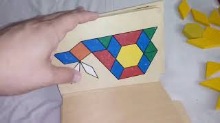 Melissa & Doug Pattern Blocks and Boards Classic Toy