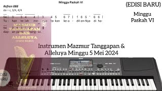 Instrumen Mazmur Tanggapan ( EDISI BARU ) - Minggu Paskah VI Minggu 5 Mei 2024 - Tahun B