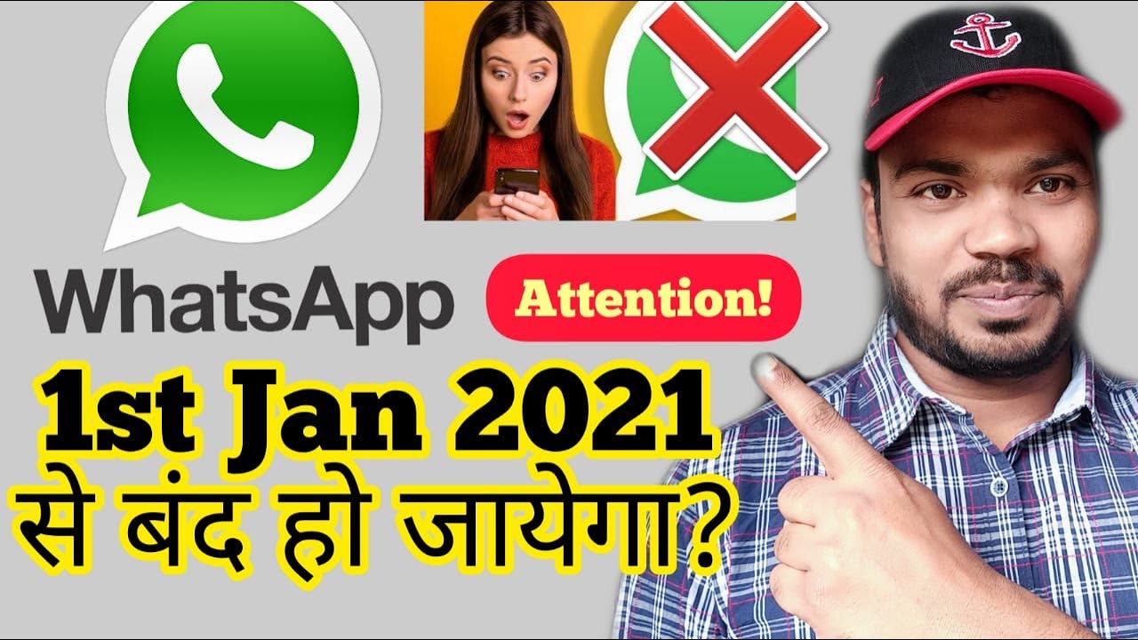 Whatsapp Will Stop Working From 1st January 2021 Whatsapp Latest News Android And Iphones List Youtube