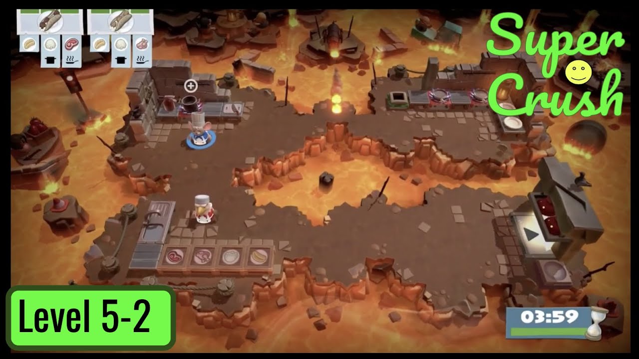 Overcooked Tutorial Overcooked! Lvl 5-2, 4 Stars Tutorial - YouTube