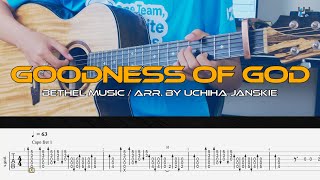 Goodness Of God - (Bethel Music) | Fingerstyle Guitar | Free Tabs