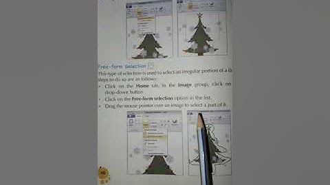 3rd class computer chapter 5 Free form selection