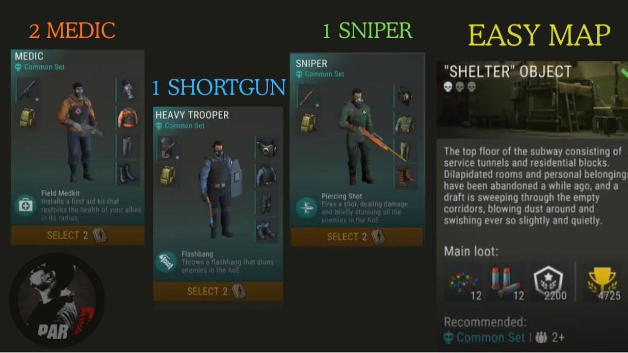 Easy Co-op Tournament | 2 Medics + Shotgun + Sniper | Common Gear | LDoE