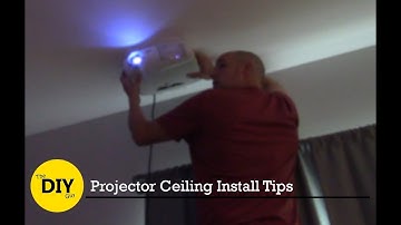 Install and Mount Ceiling Projector -Optoma HD65