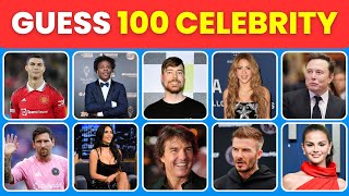 Guess the Celebrity in 3 Seconds | 100 Most Famous People
