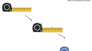 industrial measuring tape flat powerpoint design