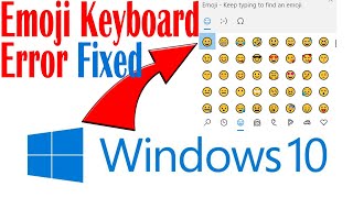 Emoji Keyboard Not Working in Windows 10 || Fixed || screenshot 3