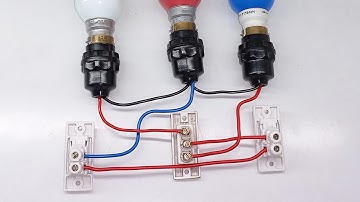 3 bulb 2 switch 1 two way switch controls staircase connection | staircase two way switch connection