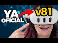 TODAS las NOVEDADES de la v81 de Meta Quest (Oficial)
