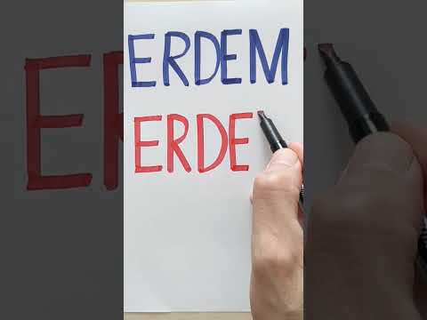 ERDEM yazılışı - nasıl yazılır