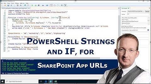 075  Enhance SharePoint URL with PowerShell If Statement  - PowerShell with SharePoint from Scratch