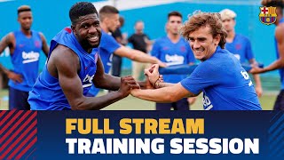 Barça's preseason training session for 2019/20