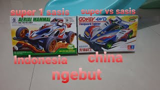 tes run tamiya kw mini 4wd gokey vs bertoyindo
