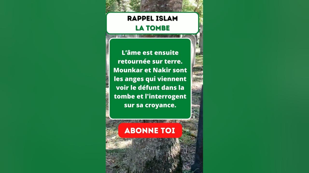 Rappel islam La tombe islam rappel YouTube