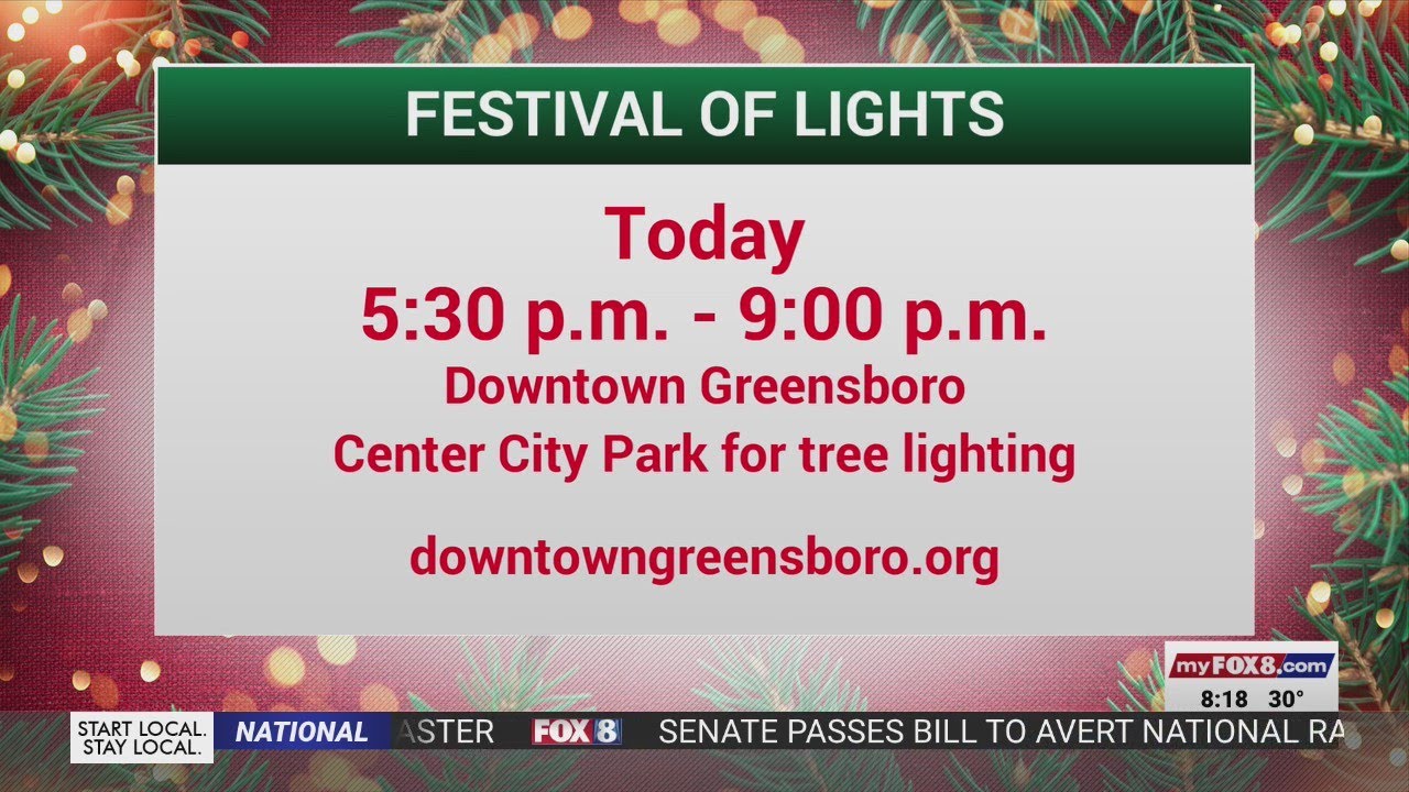 Greensboro Festival of Lights happening this weekend YouTube