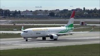 Somon Air Boeing 737-900ER takeoff at Istanbul Ataturk Airport