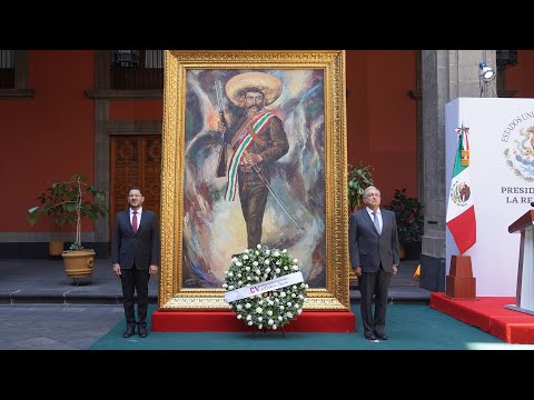 105 Aniversario Luctuoso de Emiliano Zapata, desde Palacio Nacional