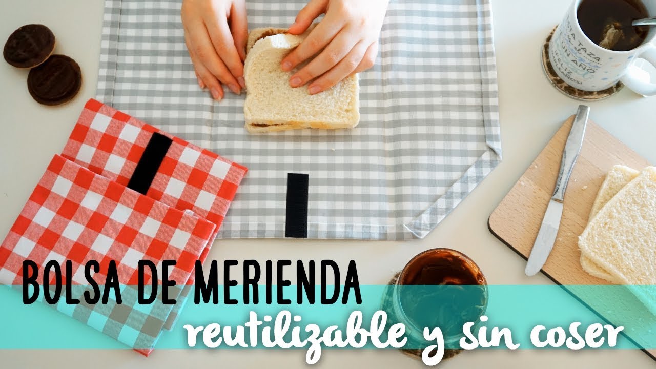 Haz una bolsa para la merienda reutilizable ¡sin coser! I DIYpnotizada