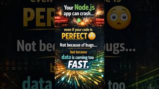 Your NodeJS App Will Crash 😳 Backpressure Explained in 1min ! #shorts