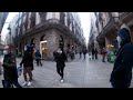 4K Walking Tour - Barcelona City's | Famous Streets January 10, 2021 Cloudy Day (4th Day Lockdown)