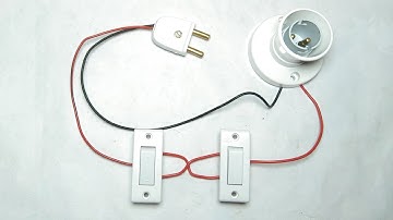 Staircase wiring Two way switch Connection | 1bulb and 2switches connections