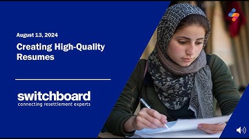 Creating High Quality Resumes