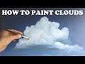 How to paint clouds - tutorial on how to paint realistic looking clouds in oils