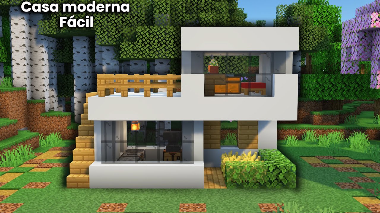 Minecraft Modern House/Casa Moderna Survival en Minecraft : u/Craftxing