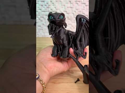 3d printed toothless dragon #toothless #dragon #toothlessdragon #3dprinting #bambulab #3d #fyp 