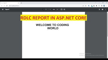 Create RDLC Report in ASP.NET Core application