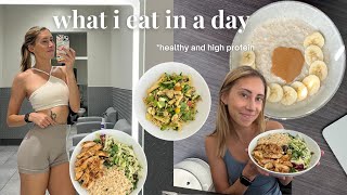 WHAT I EAT IN A DAY｜intuitive eating and healthy, high protein, simple meals