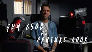 How does the GVM 650B compare to the Aputure 600X
