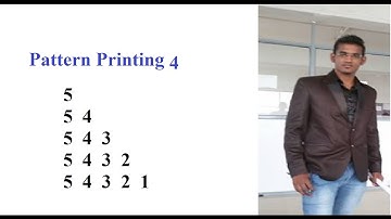 Printing patterns using C# in Hindi - pattern 4