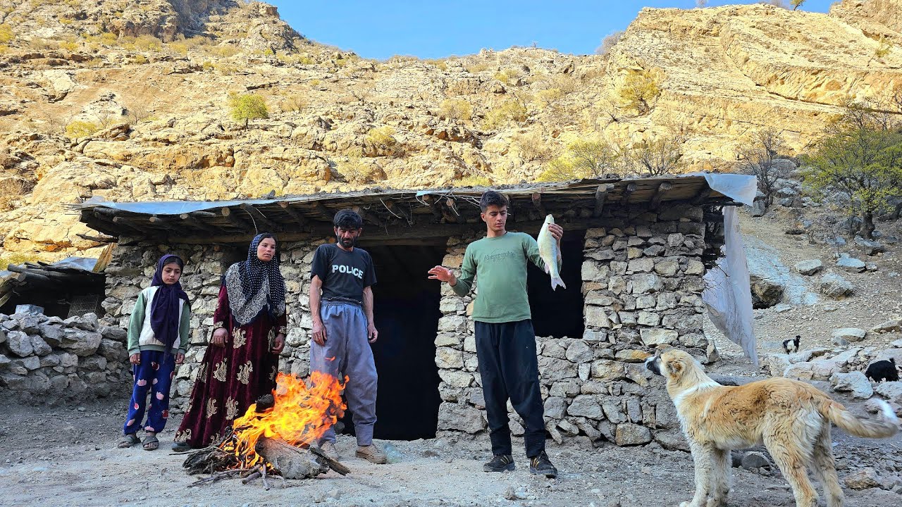 🎣 Fishing in the roaring river and warm pit of nomadic customs 🌊