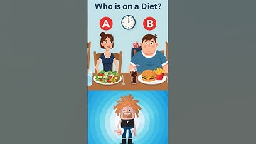 Who is on diet 😅? #riddle #find #brainteasers #shorts #genius #challenge #quiz #real