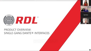 RDL Product Overview Webinar: Single Gang Dante Interfaces