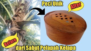 Tutorial Cara Membuat Peci Dari Sabut Pelapah Kelapa Salumpir Peci Unik Dan Antik