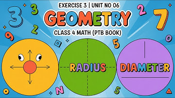Exercise 3 | Unit No 06 Geometry | Class 4 Math (PTB Book)