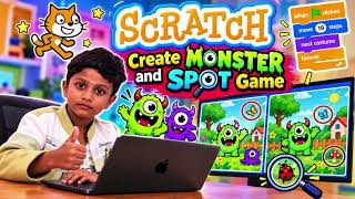 🦇 The Monster Is HUNGRY! 😱 | Scratch 3.0 Fun Project for KidsUntitled design