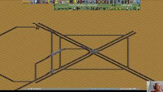 OpenTTD Tutorial: How to build a 4-way intersection for trains, where they can run at high speeds