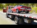 RESCUING CRASHED MUSCLE CAR! POV Tow Truck - Beamng Drive  [Logitech G923+ Thrustmaster TH8A]