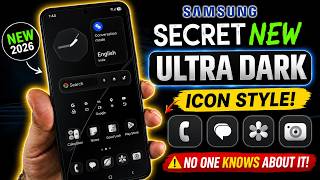 Samsung Secret NEW ULTRA DARK Icon Style 🤯🔥 Hidden One UI Style Nobody Knows 🔥 Make Icons Ultra Dark screenshot 2