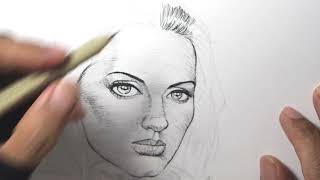 "Artistic tribute to the one and only Adele." วาดด้วย pigma micron #adele #drawing #chardartstudio