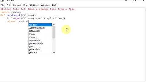Python File I/O: Read a random line from a file