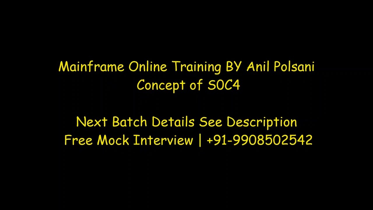 Concepts of S0C4 ABEND || Anil Polsani | 9908502542 | New Batch Each Month