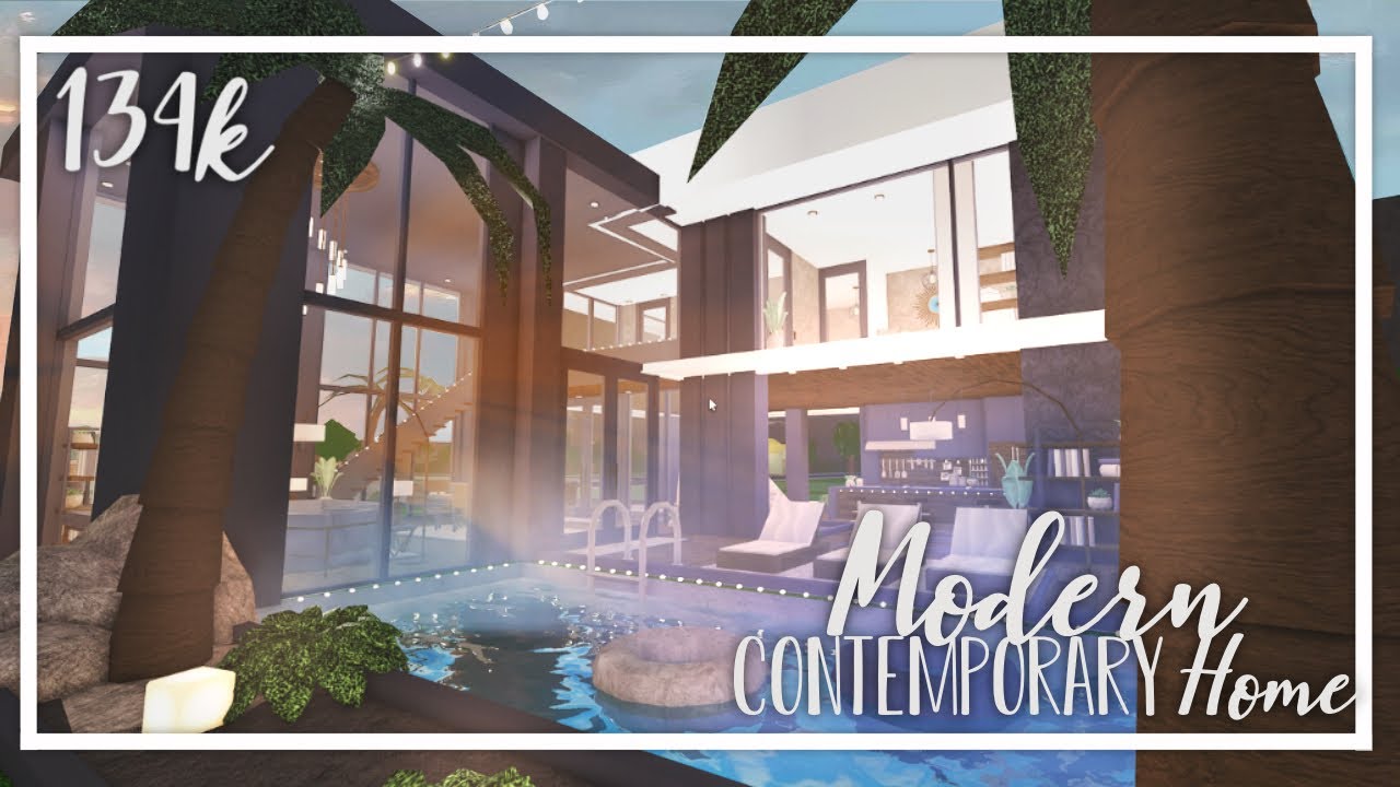 Modern Contemporary Home 134k [No large plot] [Bloxburg Speedbuild ...