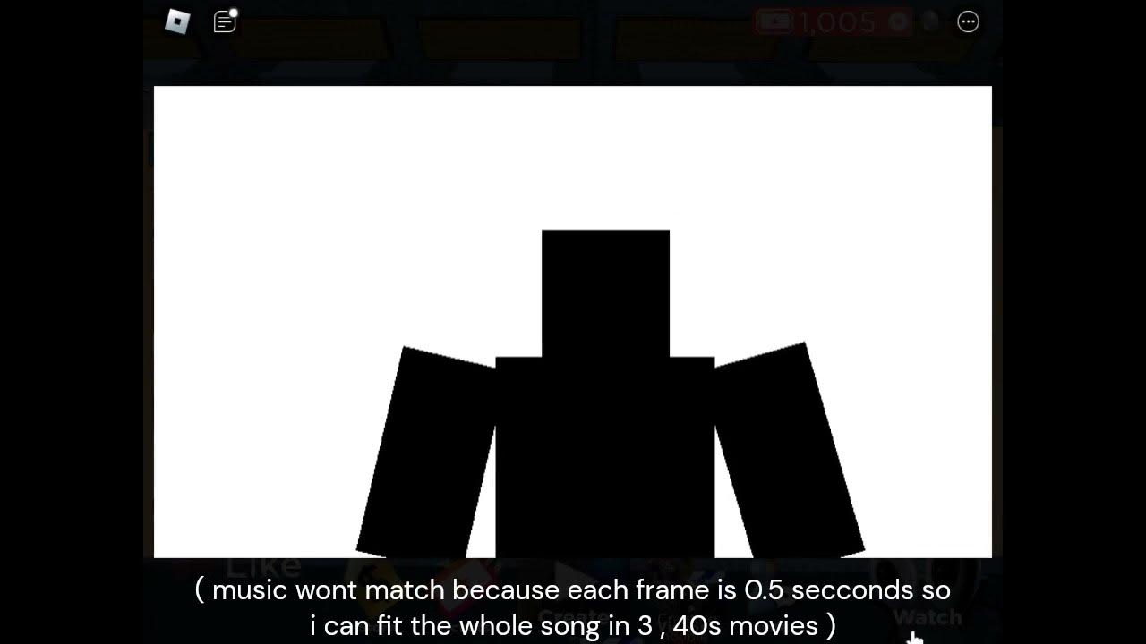 Bad Apple On Roblox My Movie ( Unfinished ) - YouTube