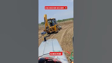 JCB+EICHER+EICHER in farm 🚜 #manojvlog #vlogs #eicher #jcb #tractor #farm #farming #agriculture